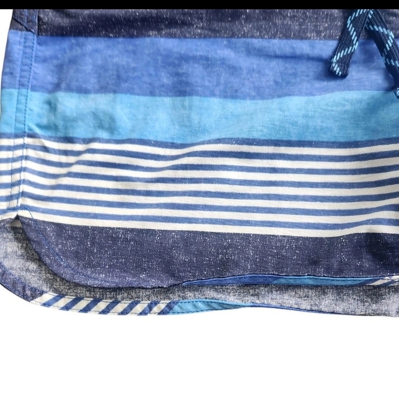 NWT Patagonia Wavefarer 5" Board Shorts Fitz Stripe Blue Beach Womens 10 - Picture 3 of 8